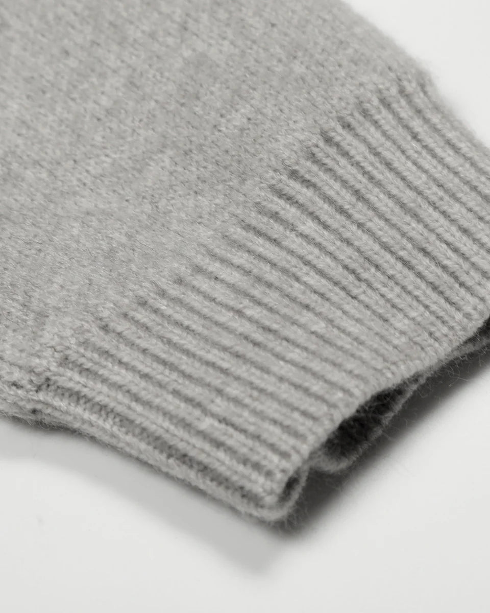 Cropped Gothic Grey Hoodie