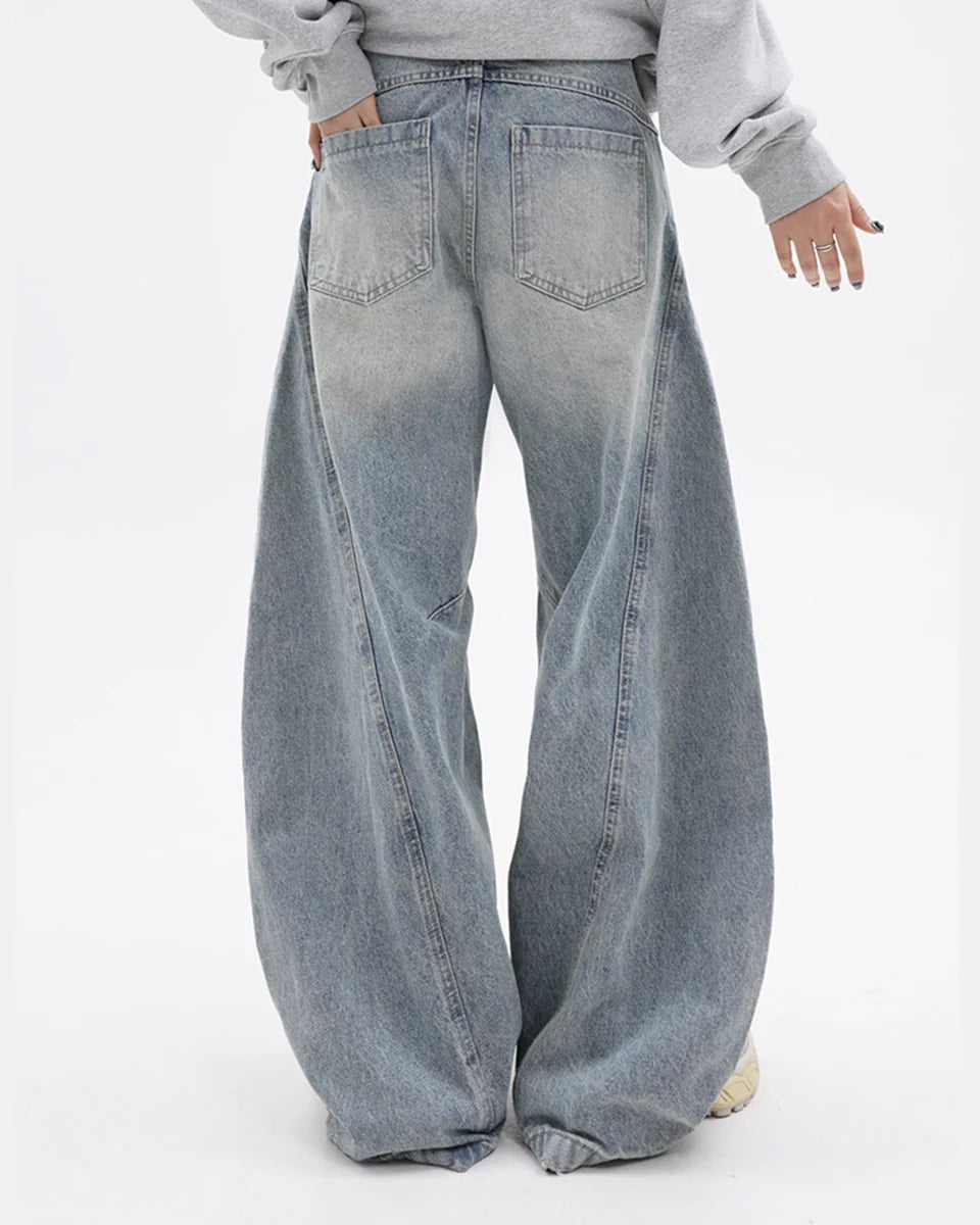 RIPPED ACID BAGGY JEANS