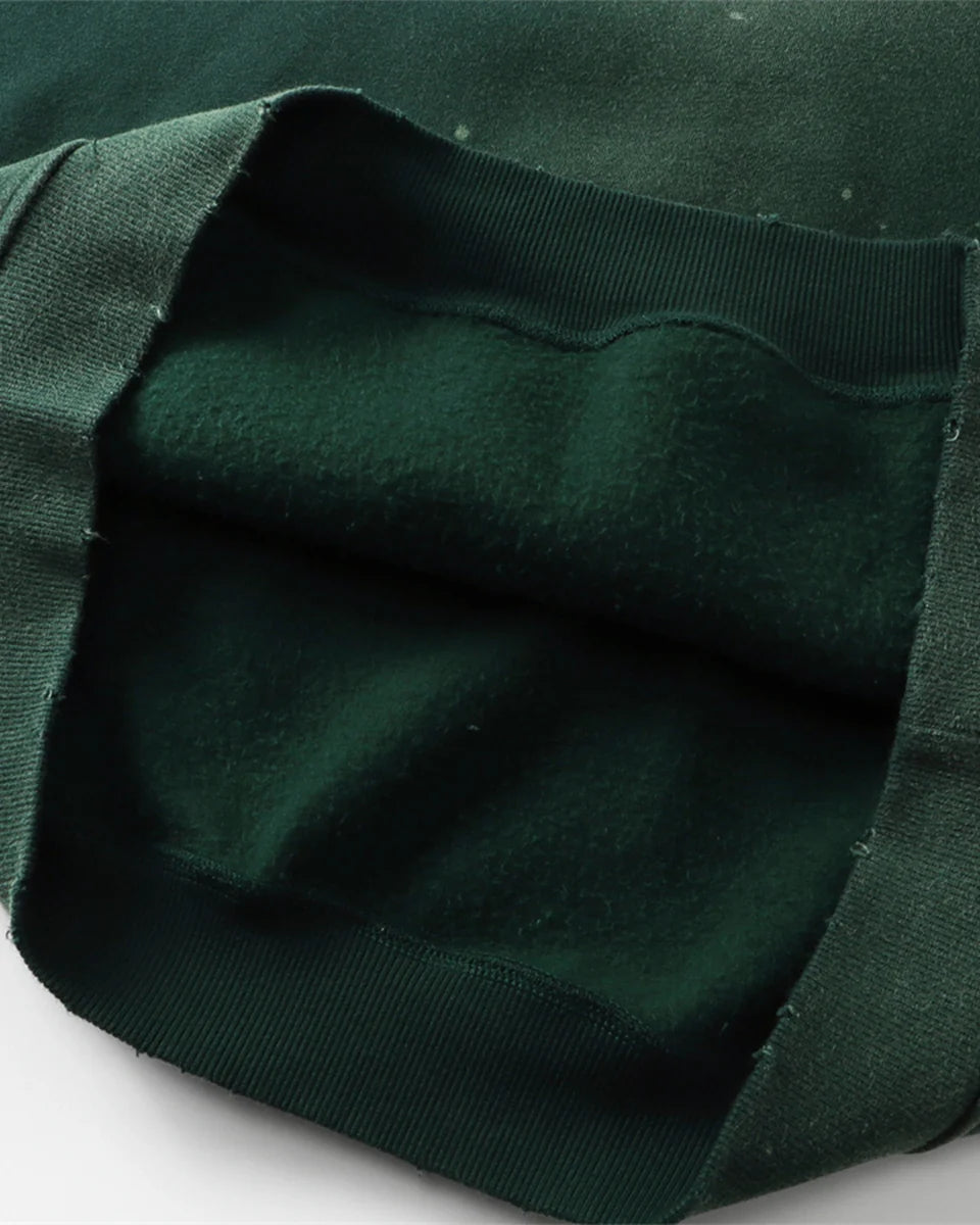 Stained Washed Green Hoodie