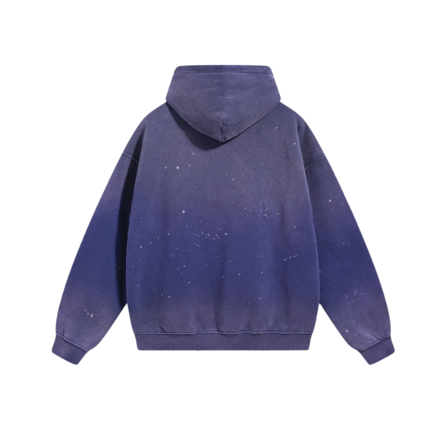 Stained Washed Purple Hoodie