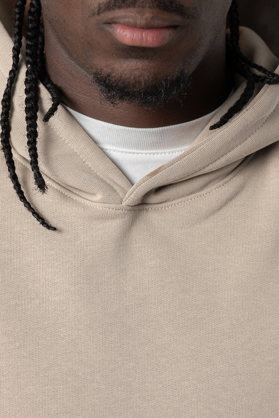 Total White Sand Hoodie 330GSM