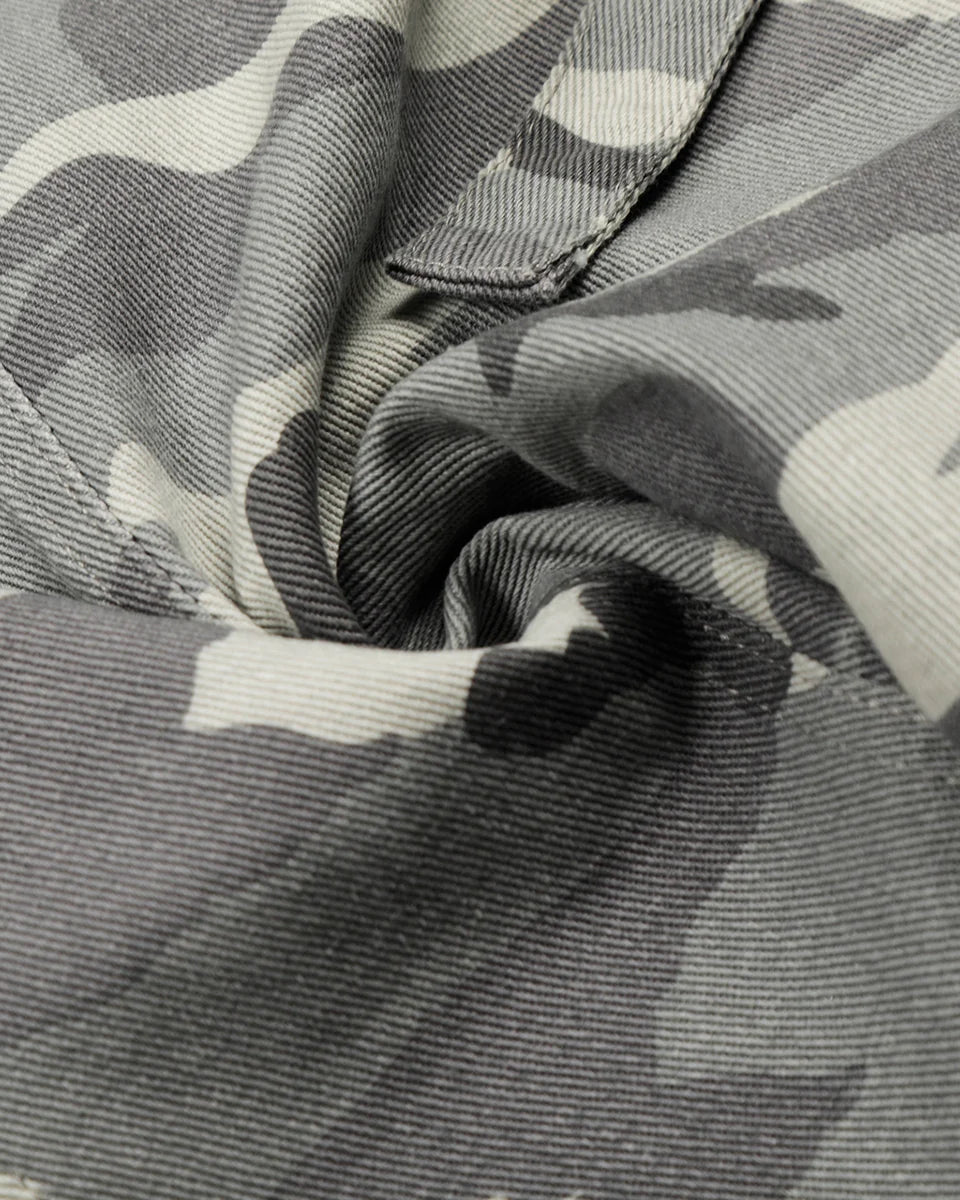 WHITE CAMO BAGGY JEANS