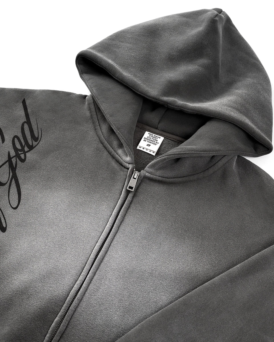 Art Washed Grey Hoodie