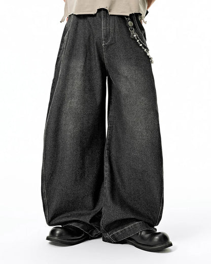 BLACK BAGGY JEANS