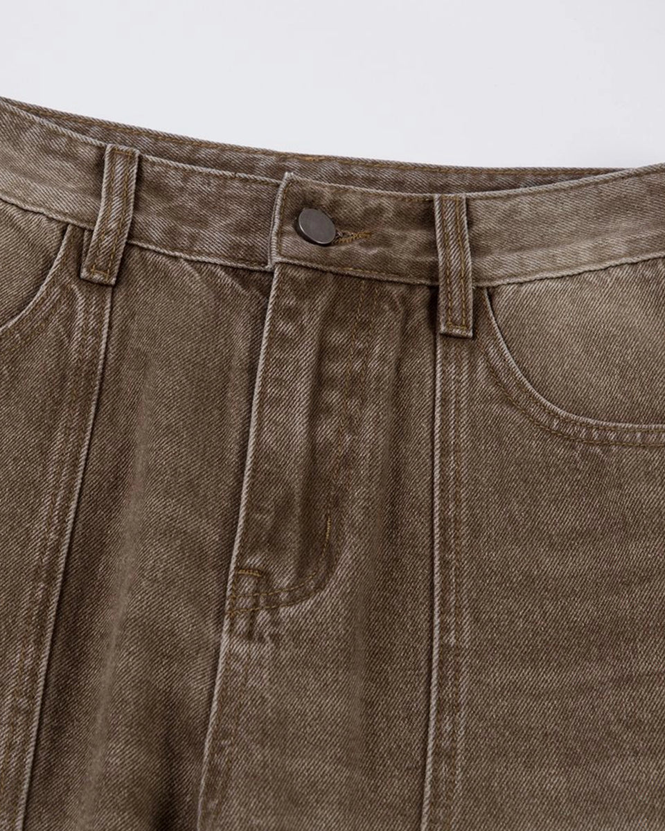 BROWN BAGGY JEANS