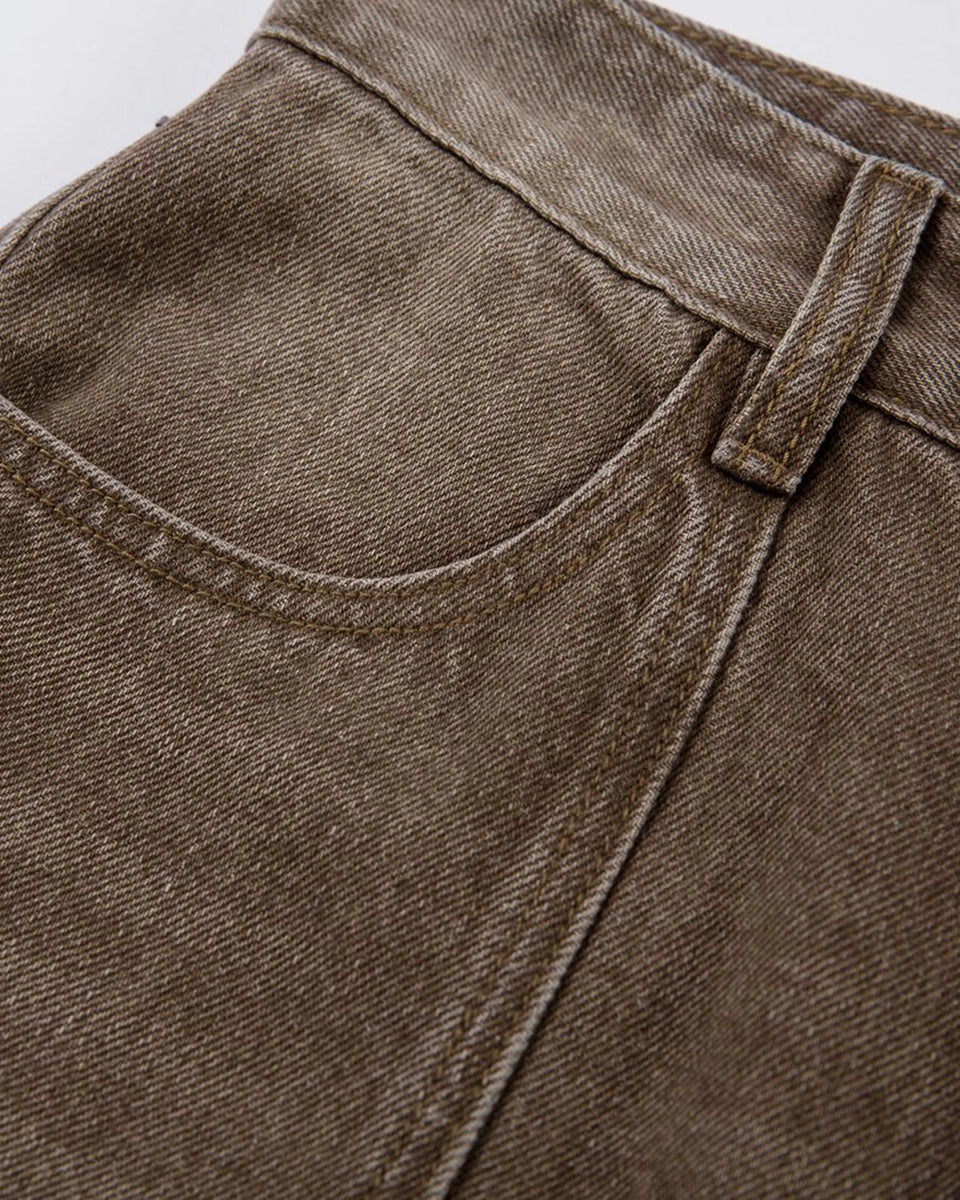 BROWN BAGGY JEANS