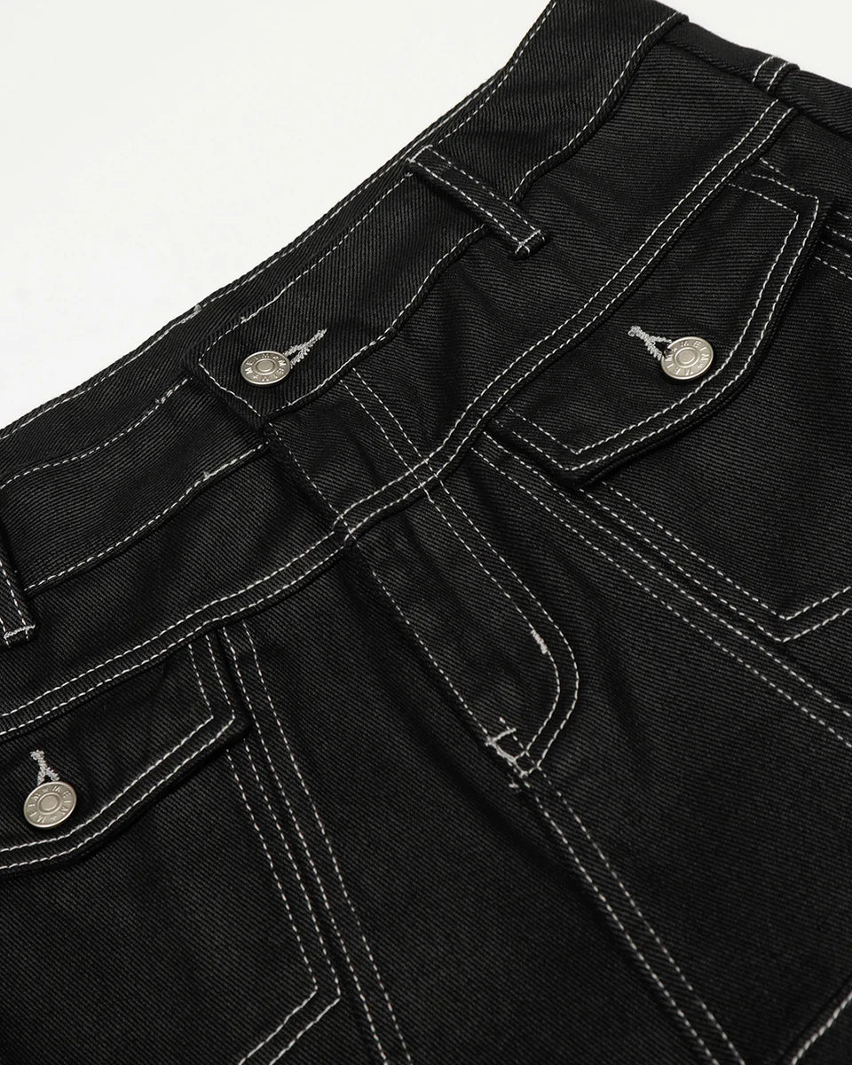 Black Street Graffiti Jeans