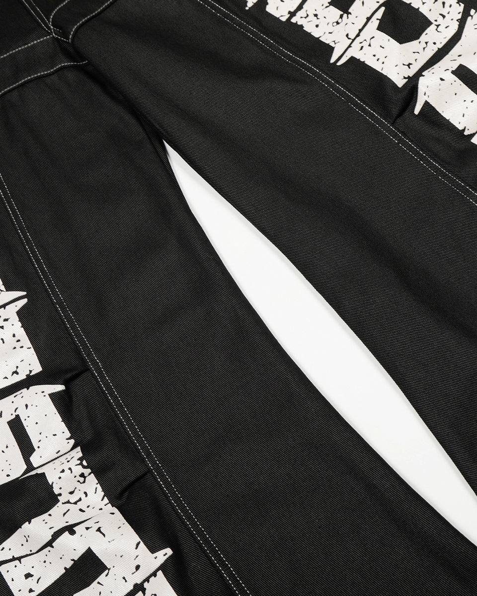 Black Street Graffiti Jeans
