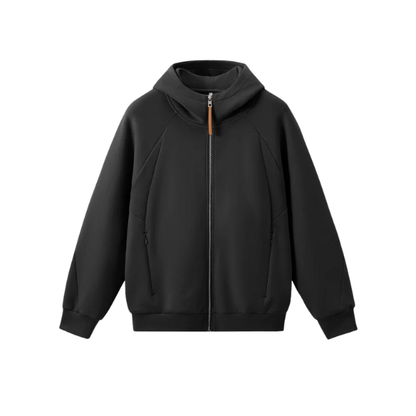 Black Tech Fleece Hoodie