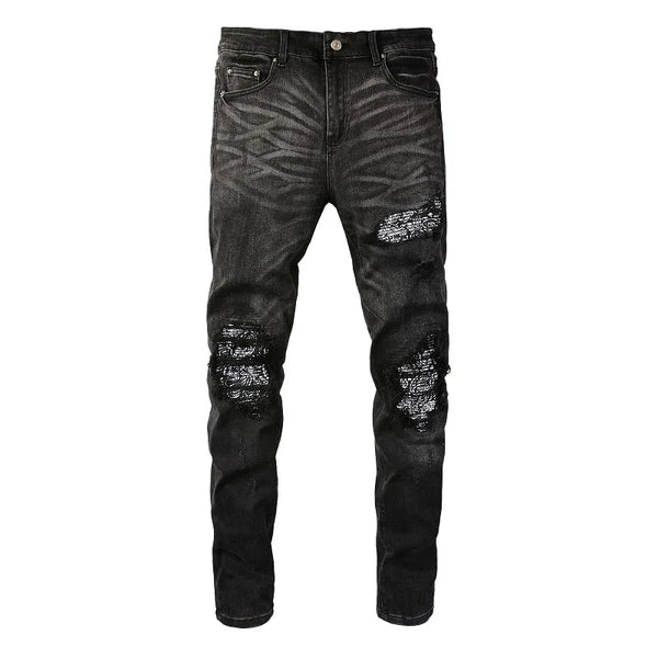 Black Bandana Jeans