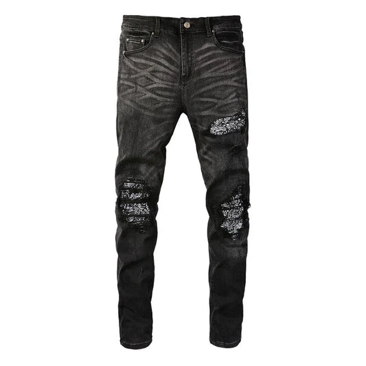 Black Bandana Jeans