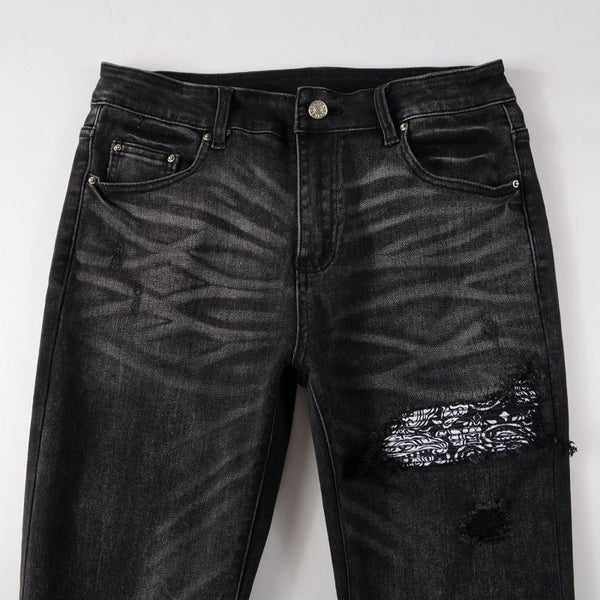 Black Bandana Jeans