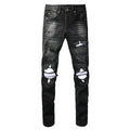 Black Quartz Leather Jeans
