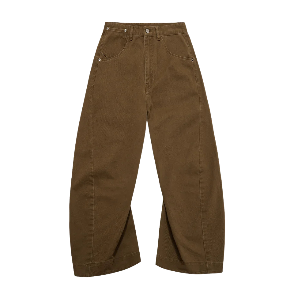 CLASSIC BROWN BAGGY JEANS