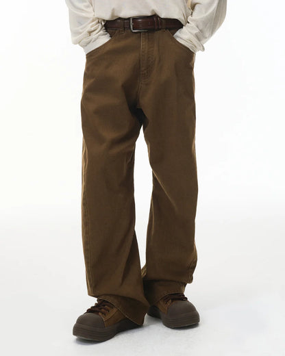 CLASSIC BROWN BAGGY JEANS