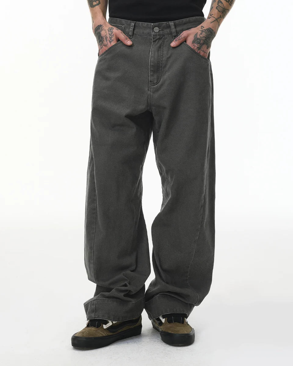CLASSIC GRAY BAGGY JEANS