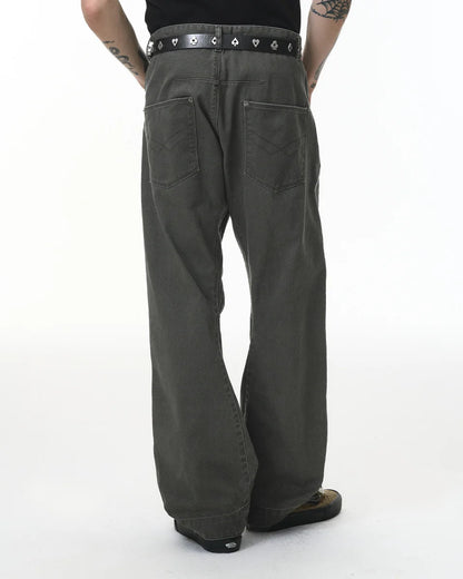 CLASSIC GRAY BAGGY JEANS