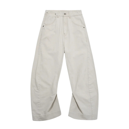 CLASSIC WHITE BAGGY JEANS