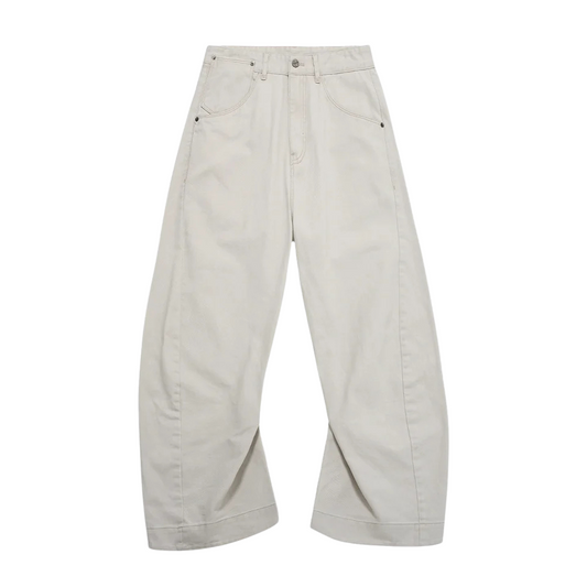 CLASSIC WHITE BAGGY JEANS