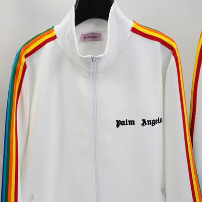 PALM ANGELS SET - RAINBOW STRIPES WHITE