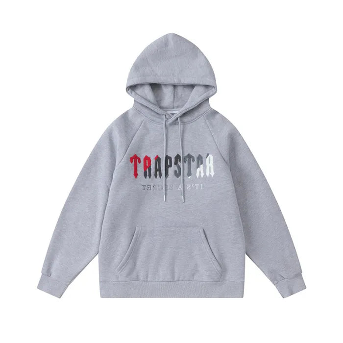 TRAPSTAR SET - RED CHENILLE DECODED GRAY