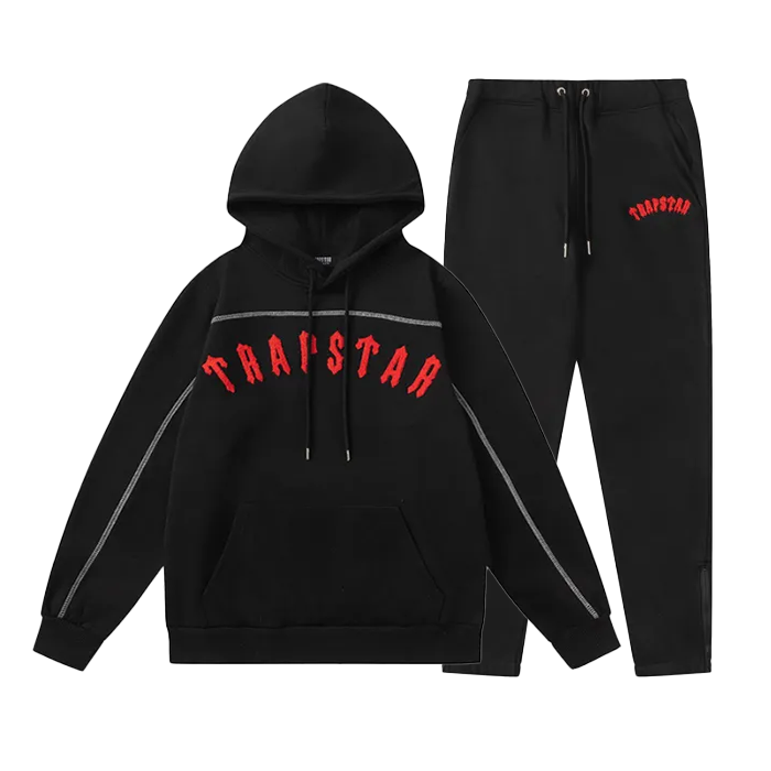 COMPLETO TRAPSTAR - WAVED RED LOGO BLACK