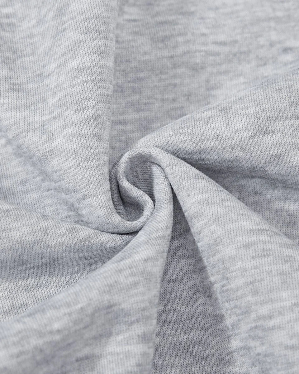 Cropped Fur Grey Hoodie