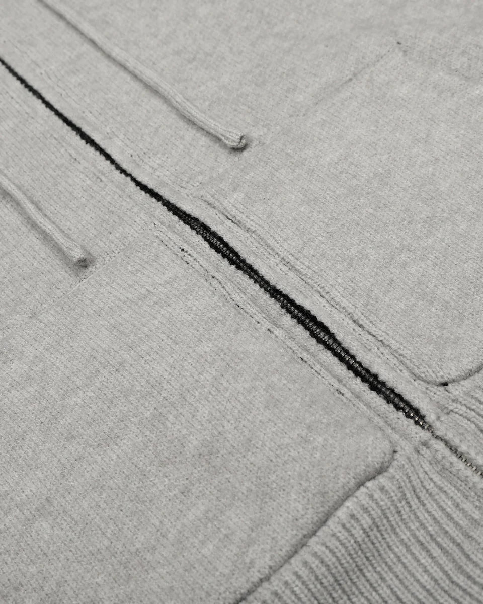 Cropped Gothic Grey Hoodie