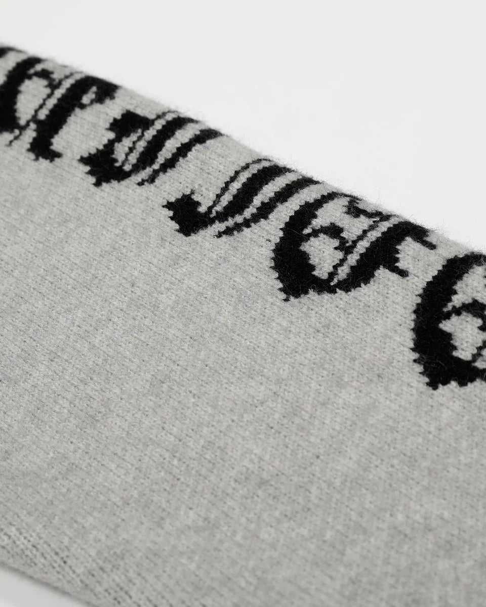 Cropped Gothic Grey Hoodie