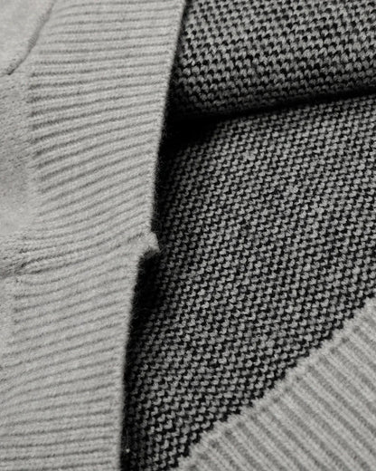 Cropped Gothic Grey Hoodie