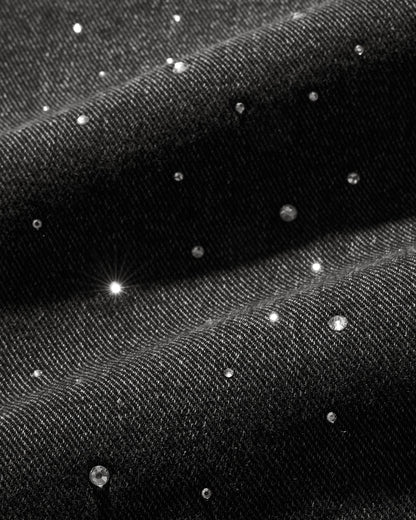 DIAMONDS BLACK BAGGY JEANS