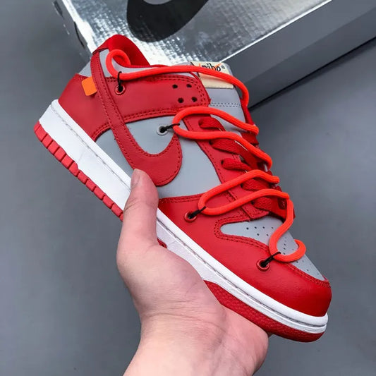 DUNK X OFF WHITE - UNIVERSITY RED