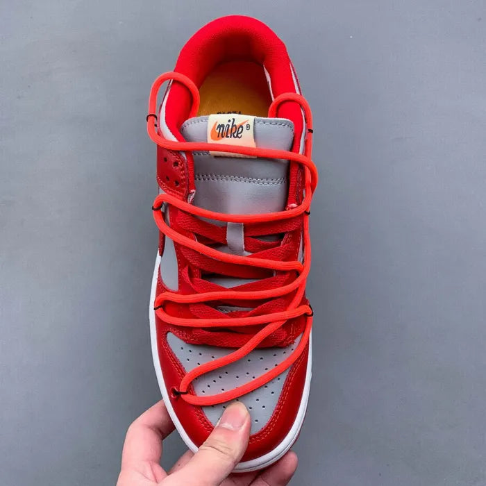 DUNK X OFF WHITE - UNIVERSITY RED