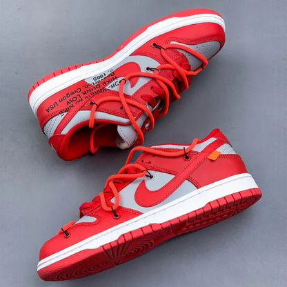 DUNK X OFF WHITE - UNIVERSITY RED