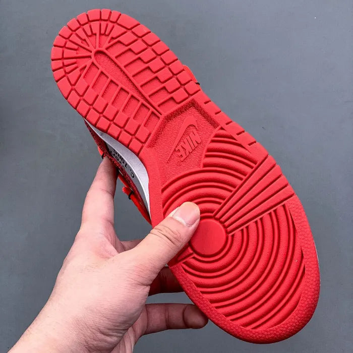 DUNK X OFF WHITE - UNIVERSITY RED