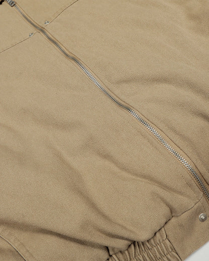 Detachable Fur Beige Jacket