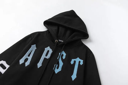 FELPA TRAPSTAR - BID ICED LOGO BLACK