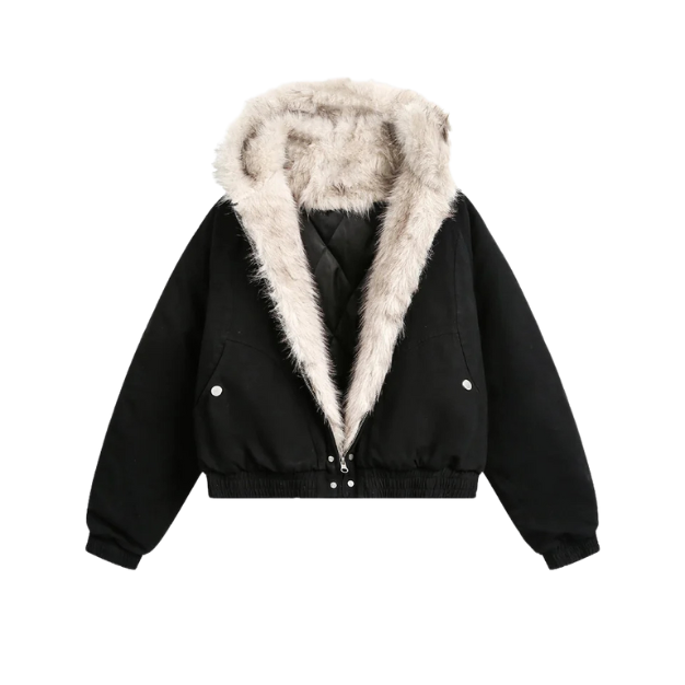 Faux Fur Black Jacket