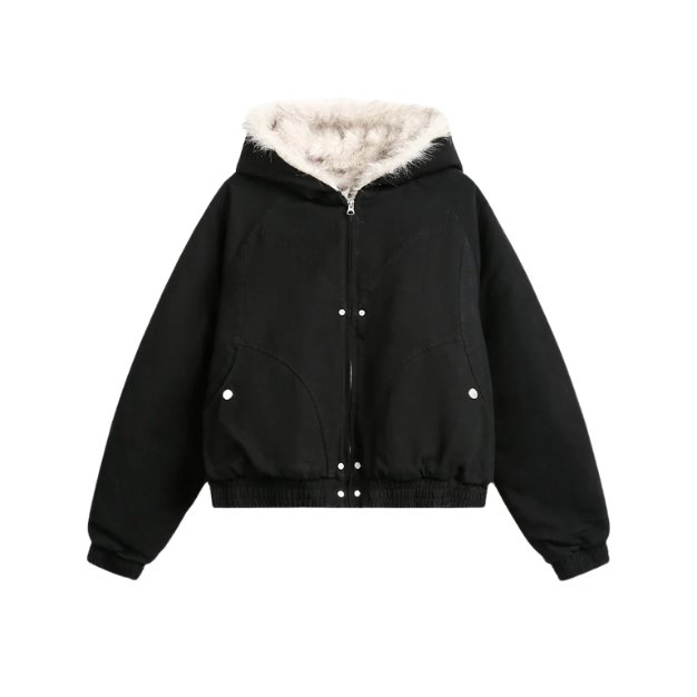 Faux Fur Black Jacket