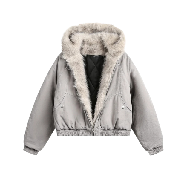 Faux Fur Cream Jacket