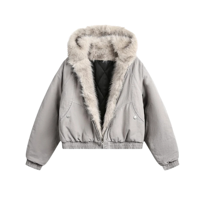 Faux Fur Cream Jacket