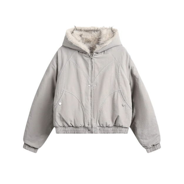 Faux Fur Cream Jacket