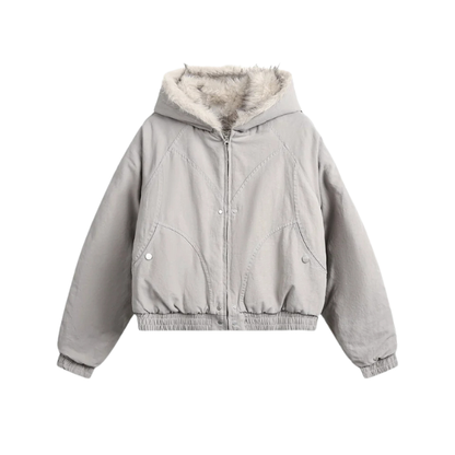 Faux Fur Cream Jacket