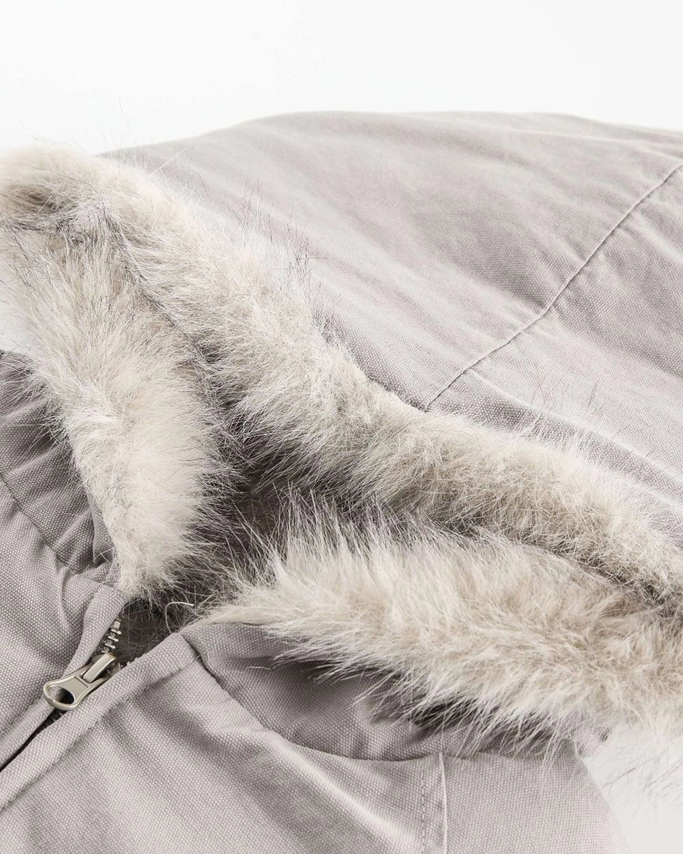 Faux Fur Cream Jacket