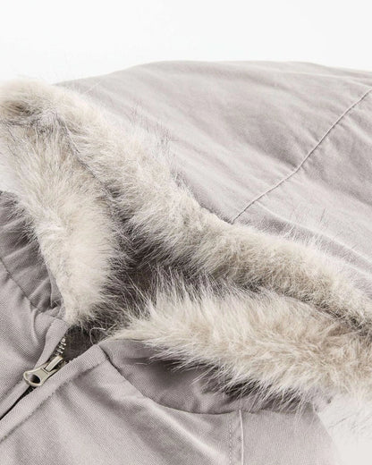 Faux Fur Cream Jacket