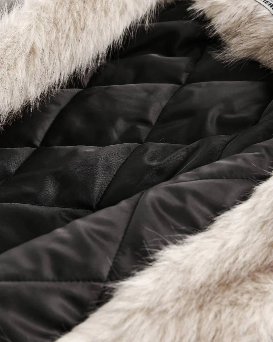 Faux Fur Cream Jacket