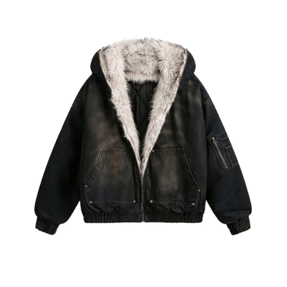Faux Fur Washed Jacket