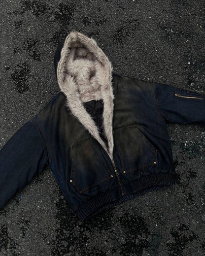 Faux Fur Washed Jacket