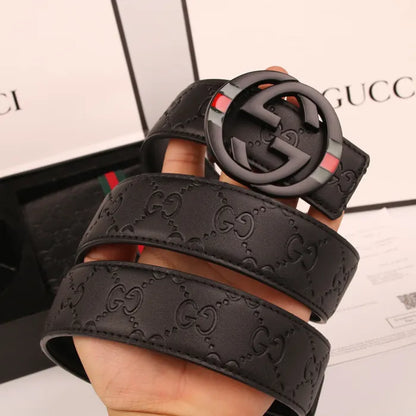 GUCCI - CLASSIC PATTERN BLACK + BLACK WALLET