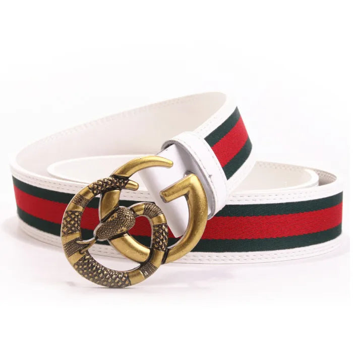 GUCCI - GOLD BLACK SNAKE LOGO WHITE